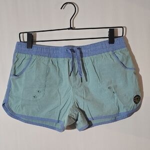 United By Blue Women's Athletic Shorts in Blue and Green